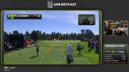 Pierceson Coody taps in from 2 feet for birdie on No. 10 at The Genesis