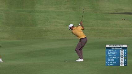 Ricky Castillo holes out for birdie on No. 12 at Puerto Rico