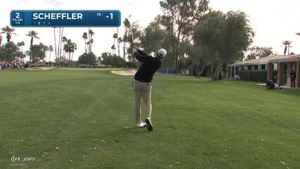 Scottie Scheffler makes birdie on No. 2 at The American Express