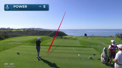 Seamus Power hits 169-yard tee shot to 9 feet, sets up birdie on No. 3 at Farmers