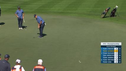 Tom Lehman drops in long-range birdie putt at PNC Championship