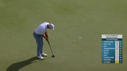 Paul Waring sinks 7-foot birdie putt on No. 8 at Texas Children's