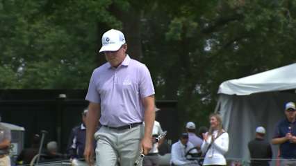 Justin Leonard makes birdie on No. 8 at Stifel Charity Classic