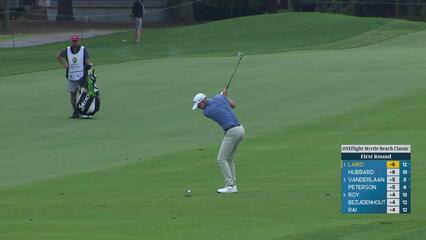 Martin Laird gets up-and-down from 90 yards for birdie on No. 4 at ONEflight Myrtle