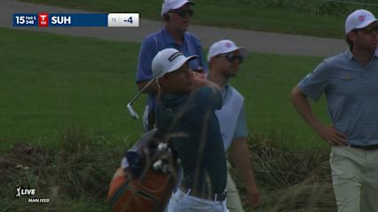 Justin Suh converts birdie at Wyndham