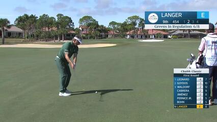 Bernhard Langer makes birdie on No. 9 at Chubb Classic