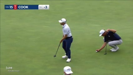 Austin Cook makes 10-footer for birdie at AT&T Byron Nelson