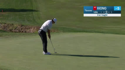 Norman Xiong makes eagle at Nationwide Children's