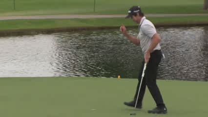 Mark Hensby rolls in lengthy birdie putt at Invited Classic