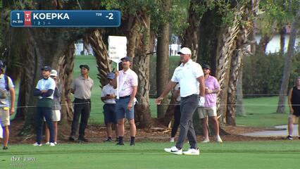 Brooks Koepka hits 137-yard approach to 18 feet, sets up birdie on No. 1 at Cognizant Classic