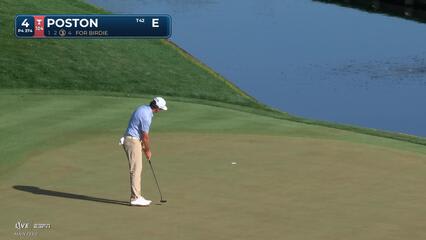 J.T. Poston sinks 17-foot birdie putt on No. 4 at THE PLAYERS