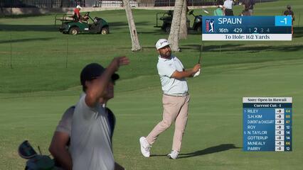 J.J. Spaun hits 159-yard approach to 11 feet, sets up birdie on No. 16 at Sony Open