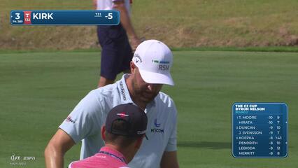 Chris Kirk gets up-and-down from 135 yards for birdie on No. 3 at THE CJ CUP