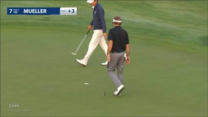 Jesse Mueller makes birdie on No. 7 at Valero