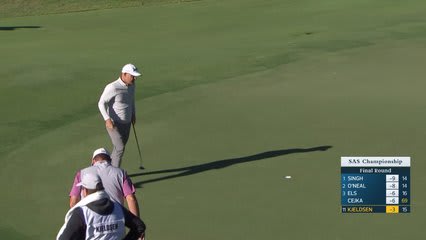 Søren Kjeldsen makes birdie on No. 16 at SAS Championship
