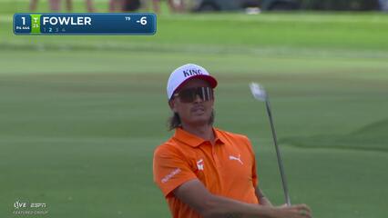 Rickie Fowler hits 152-yard approach to 3 feet, sets up birdie on No. 1 at Arnold Palmer