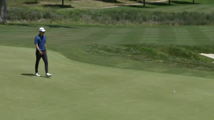 Michael Kim makes birdie on No. 15 at Pinnacle Bank Championship