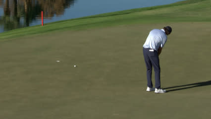 Stephen Ames sinks birdie putt at Charles Schwab