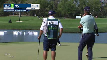 Kevin Na hits tee shot to 5 feet and birdies at Mexico Open