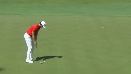 Jamie Lovemark pours in a 31-footer at The Greenbrier