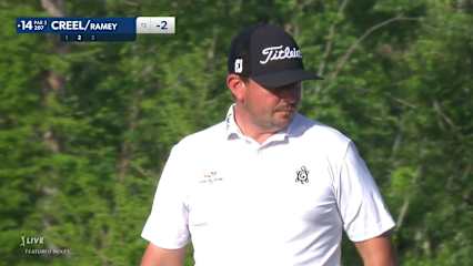 Joshua Creel buries 21-footer from off the green at Zurich Classic