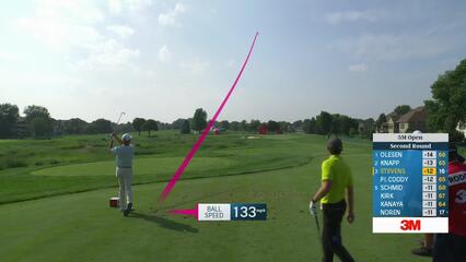 Sam Steven's accurate tee shot leads to birdie at 3M Open