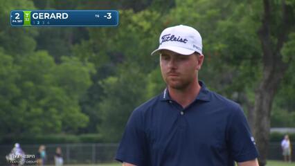 Ryan Gerard gets up-and-down from 87 yards for birdie on No. 2 at Charles Schwab