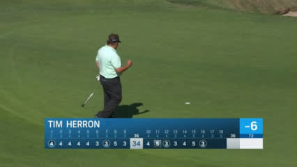 Tim Herron makes birdie on No. 16 at Boeing Classic