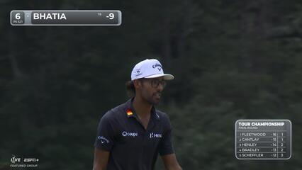 Akshay Bhatia makes birdie on No. 6 at TOUR Championship