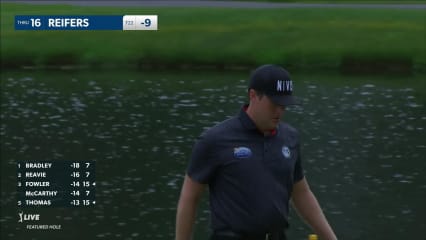 Kyle Reifers makes birdie on No. 16 at Travelers