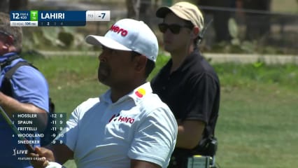 Anirban Lahiri's approach sets up birdie putt at Valero
