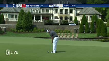 Ted Potter, Jr. makes 17-foot birdie putt at Wells Fargo