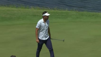 Curtis Thompson makes birdie putt at Puerto Rico
