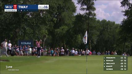 Kevin Tway chips it close to set up birdie at THE CJ CUP