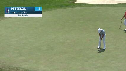 Paul Peterson drains a 24-foot birdie putt at ISCO Championship