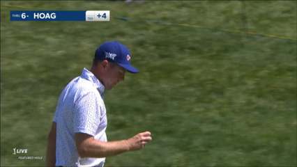 Bo Hoag reaches green in two leading to birdie at the Memorial
