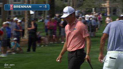 Michael Brennan makes 5-foot birdie putt on No. 3 at Cognizant Classic