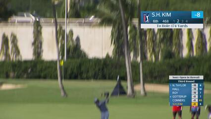 S.H. Kim hits 176-yard approach to 9 feet, sets up birdie on No. 6 at Sony Open