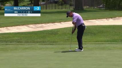 Scott McCarron drains birdie putt at Principal Charity Classic