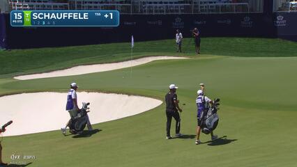 Xander Schauffele reaches par-5 No. 15 in three, makes birdie at Truist Championship