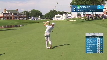 Ryan Gerard's 155-yard approach sets up birdie on No. 18 at Charles Schwab