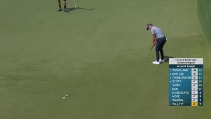 Danny Willett hits 152-yard approach to 17 feet, sets up birdie on No. 17 at Texas Children's