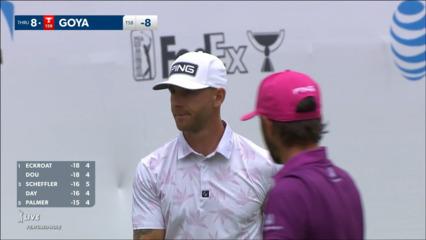 Tano Goya's tee shot to 9 feet yields birdie at AT&T Byron Nelson