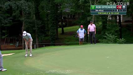Rob Oppenheim makes eagle on No. 5 in Round 3 at Wyndham
