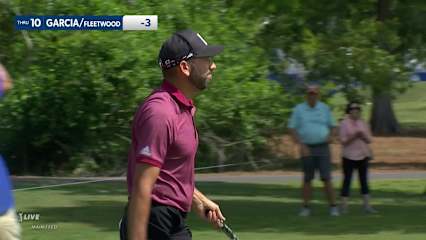 Sergio Garcia uses slope on iron approach and birdies at Zurich Classic