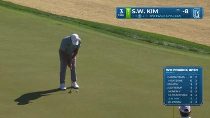 Si Woo Kim taps in from 4 feet for eagle on No. 3 at WM Phoenix Open