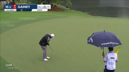 Tommy Gainey buries 30-foot birdie putt at Wyndham