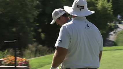 Trent Phillips makes birdie on No. 9 at Utah Championship