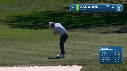 Zachary Bauchou holes out 82-foot birdie putt on No. 2 at Valspar