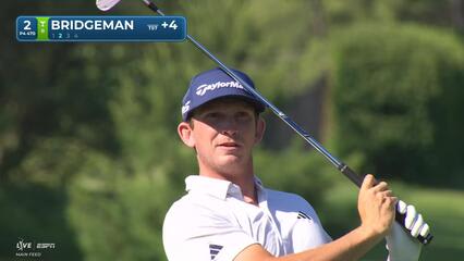 Jacob Bridgeman's 150-yard approach sets up birdie on No. 2 at the Memorial